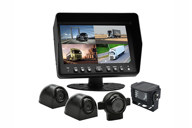 BR - tqs7001 - 4cams système de vision arrière pour votre voiture, camion, fourgonnette, RV, bus